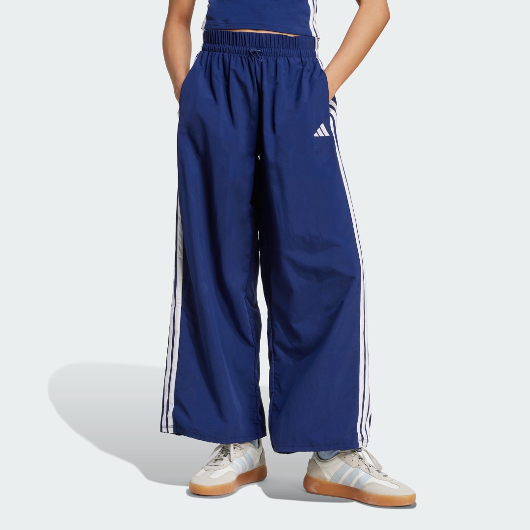 Панталони adidas Performance Essentials 3-Stripes Woven Parachute Pants Синьо | JV5328, 0