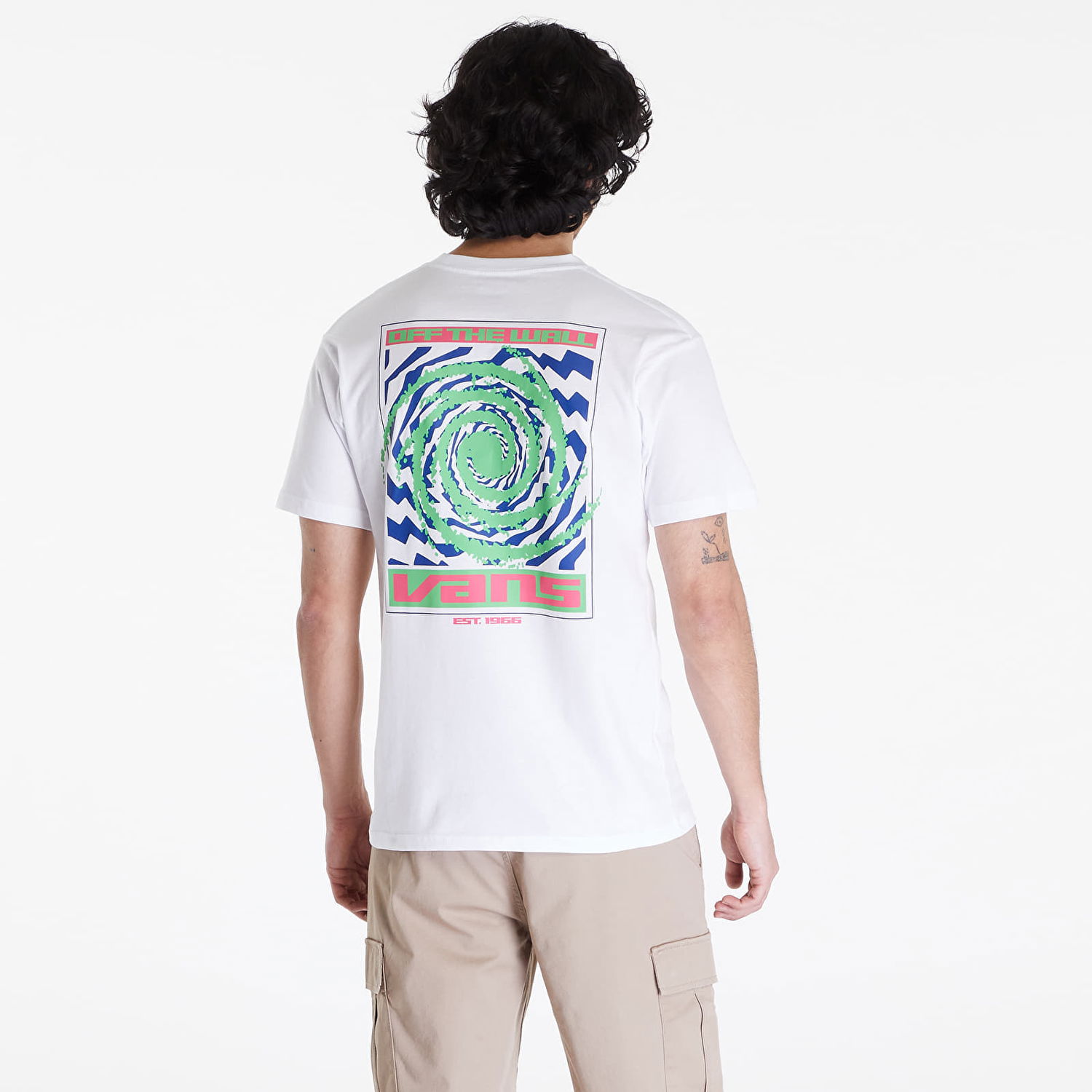 Тениска Vans Men's T-Shirt Wormhole Warped SS Tee White Бяло | VN000G44WHT1, 1