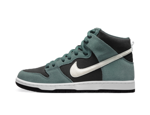 Скеитбординг Nike SB Dunk High "Black/Green" Черно | DQ3757-300