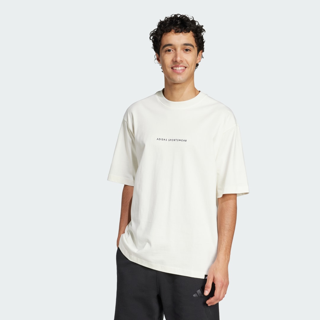 Тениска adidas Performance Codes Doodle Camp Graphic Tee Бяло | JJ3971, 0