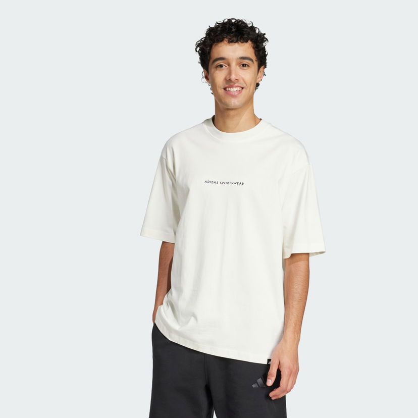 Тениска adidas Performance Codes Doodle Camp Graphic Tee Бяло | JJ3971