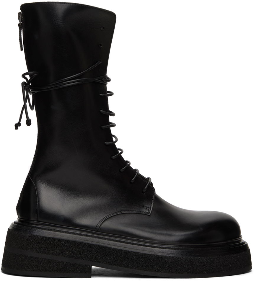 Кецове и обувки Marsèll Marsèll Zuccone Lace-Up Boots Черно | MM4278 118666, 0