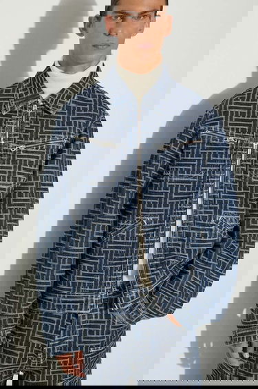 Яке KENZO Transitional Oversize Trucker Weave Denim Jacket Многоцветен | FE65DV3106J2.DD, 5