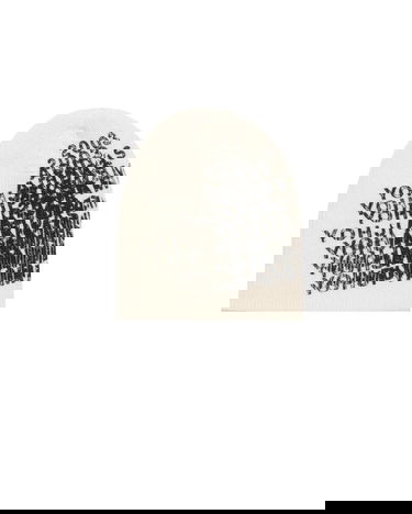 Шапка Y-3 Y-3 Merch Distressed Print Knit Beanie Бяло | KT3209, 0