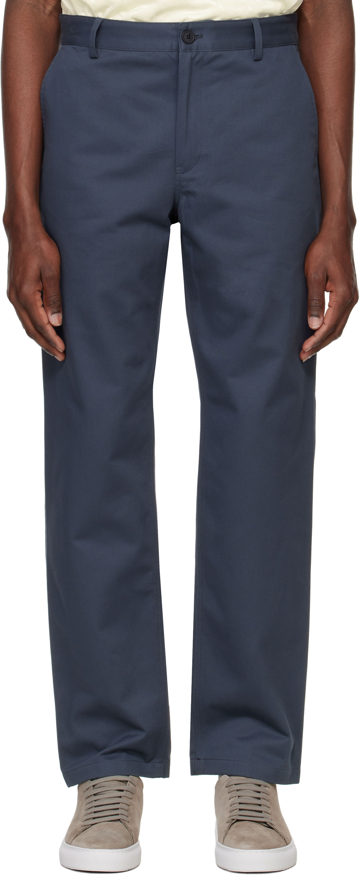 Панталони MAISON KITSUNÉ Maison Kitsuné Casual Chino Trousers Синьо | OM01101WW9043, 0