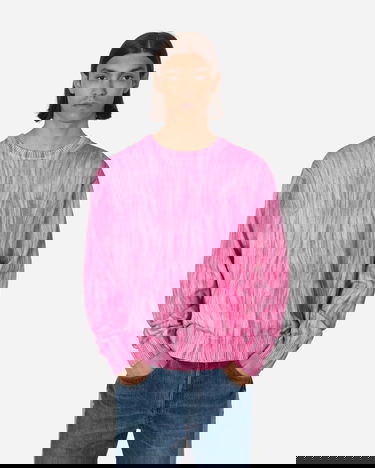 Пуловер Stüssy Printed Fur Sweater Розово | 117171 PINK, 0
