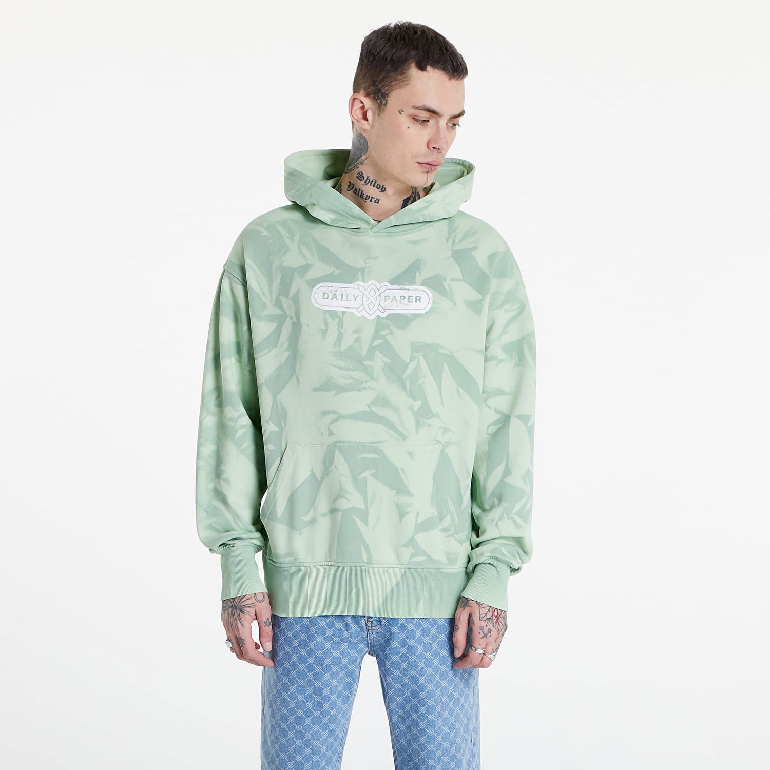 Суитчър DAILY PAPER Menef Hoodie Зелено | 2211004, 0
