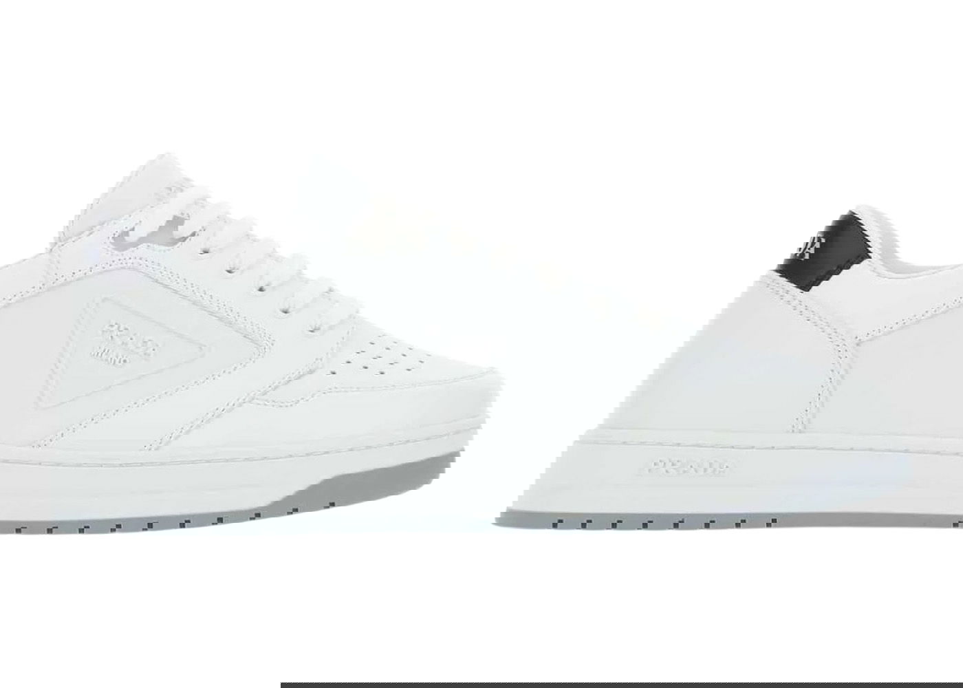 Кецове и обувки Prada Round Toe Sneakers White Black Бяло | 2EE363_3LJ6_F097W, 0