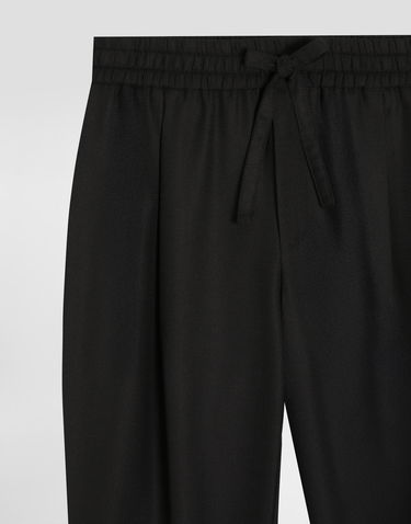 Спортни панталони Dolce & Gabbana Dolce & Gabbana Garment-dyed Wool Joggers Черно | GP12QTFU25EN0000, 2