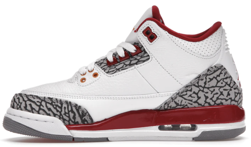Кецове и обувки Jordan Air Jordan 3 Retro "Cardinal Red" GS Бяло | 398614-126, 0