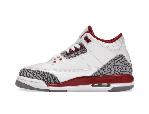 Кецове и обувки Jordan Air Jordan 3 Retro "Cardinal Red" GS Бяло | 398614-126