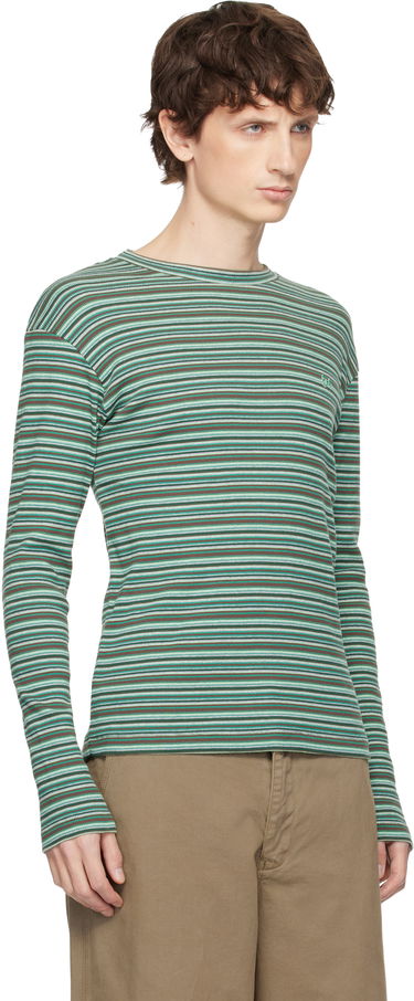 Тениска ERL Rib Knit Multi-Stripe Long Sleeved T-shirt Многоцветен | ERL11T019, 1