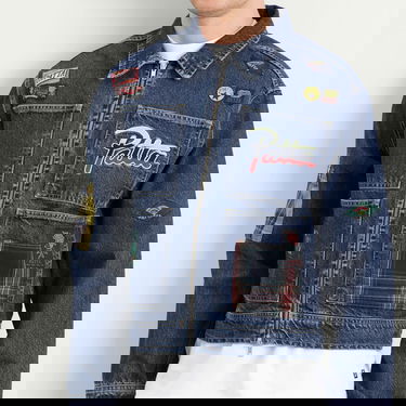 Яке Patta Patta Whole Lotta Labels Denim Jacket Синьо | POC-AW25-4200-348-0022-197, 5