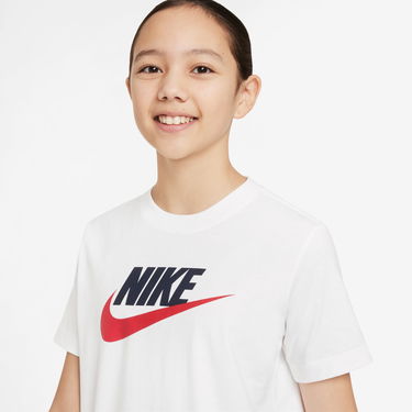 Тениска Nike Sportswear Big Kids T-Shirt Бяло | FZ5178-100, 6