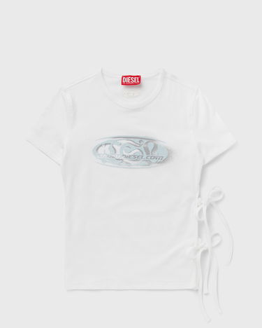 Тениска Diesel Women's T-Shirt with Side Ties Бяло | A19368-0HQAH-100, 0