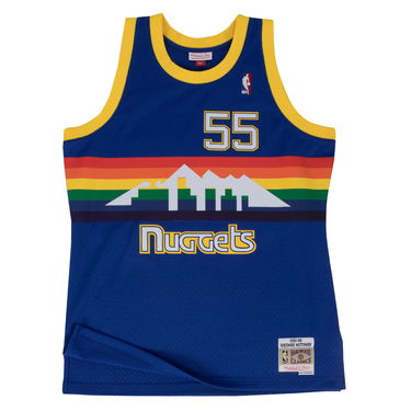 Фланелка Mitchell & Ness NBA Swingman Jersey Denver Nuggets Dikembe Mutombo Тъмно синьо | SMJYGS18159-DNUROYA91DMO, 0