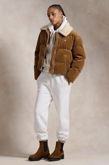 Пухо яке Polo by Ralph Lauren Corduroy Puffer Jacket Кафяво | 211947668, 2
