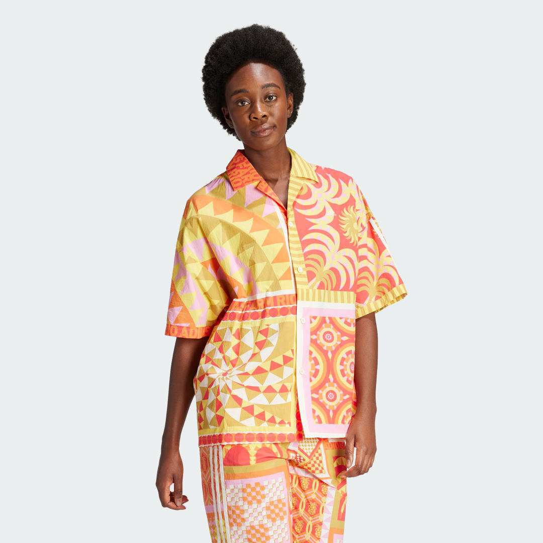 Риза adidas Performance adidas Sportswear adidas x FARM Rio Shirt Бежово | IT7266, 1
