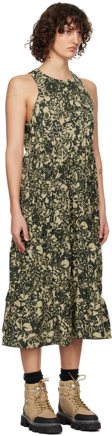 Pокля YMC YMC Haven Midi Dress Зелено | Q1UAH, 1