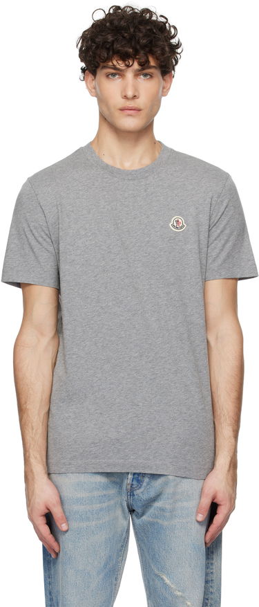 Тениска Moncler Three-Pack Logo Patch T-Shirt Сиво | K10918C00026829H8, 0