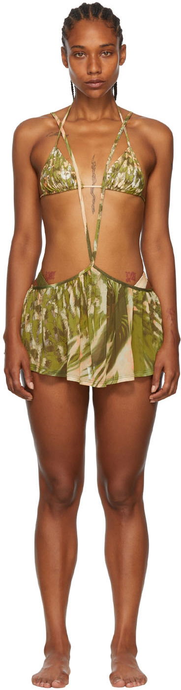 Бански Collina Strada Collina Strada Exclusive Recycled Nylon Bikini Зелено | XX2125, 0