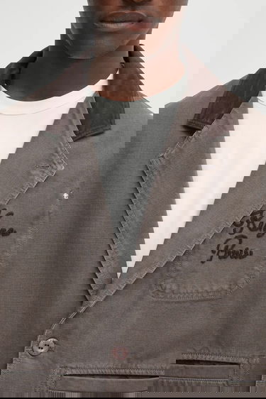 Яке KENZO Kenzo Chainstitch Workwear Jacket Сиво | FF65VE2349GU, 3