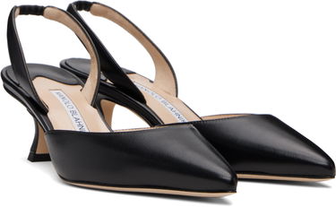 Бижута Manolo Blahnik Manolo Blahnik Carolyne Slingback Pumps Черно | 9XX-0478, 3