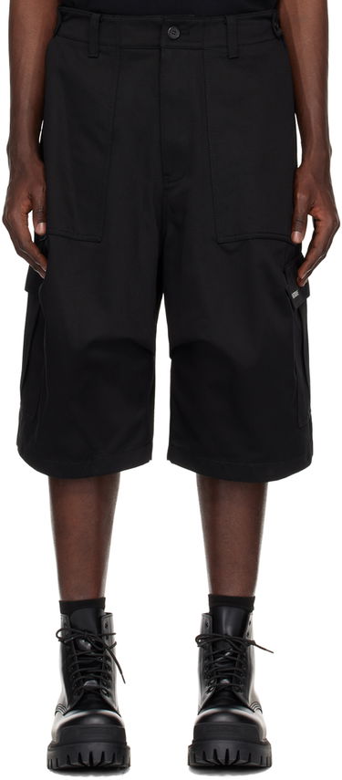Къси панталони We11done We11done Cargo Pocket Shorts Черно | WD-PT1-24-212-M-BK, 0