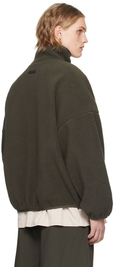 Суитчър Fear of God Fear of God ESSENTIALS Half-Zip Fleece Pullover Зелено | 202SP244270F, 2
