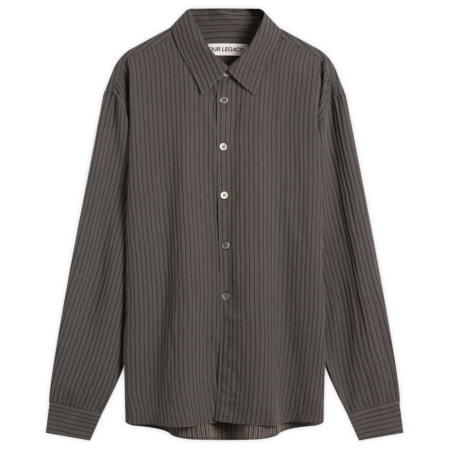 Риза OUR LEGACY Our Legacy Beyond Striped Ceremony Viscose Shirt Сиво | M4252BIS, 0