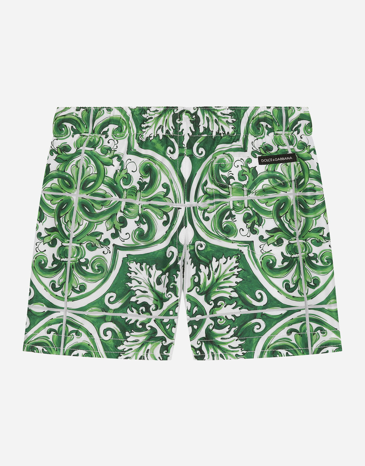 Бански Dolce & Gabbana Dolce & Gabbana Majolica Print Swim Trunks Зелено | L1J818ON01CH75DQ, 1