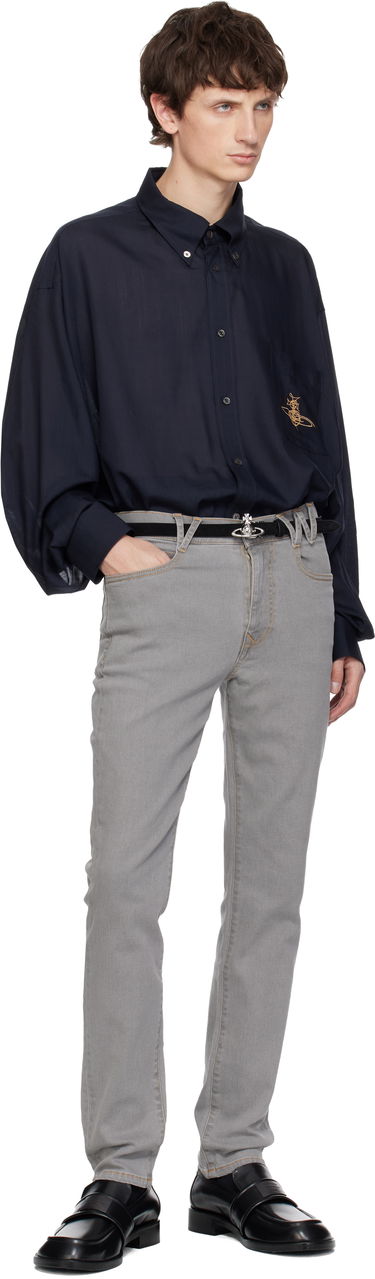 Колани Vivienne Westwood Vivienne Westwood Small Orb Buckle Belt Черно | 82010079W-L007E-, 1