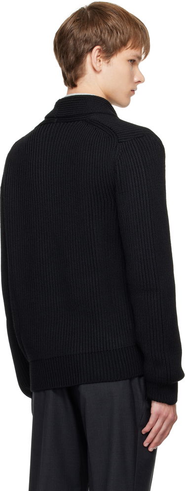 Пуловер Tom Ford TOM FORD Wool Silk Shawl Collar Cardigan Черно | KLL012-YMW094, 2