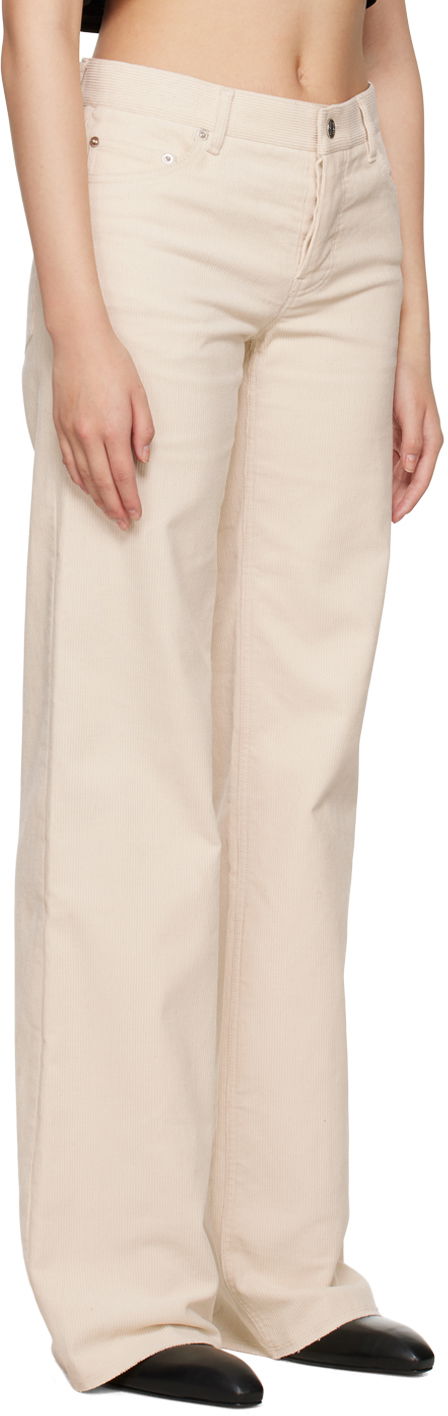 Панталони We11done We11done Loose-Fit Corduroy Trousers Бежово | WD-PT3-22-287-W-WH, 1
