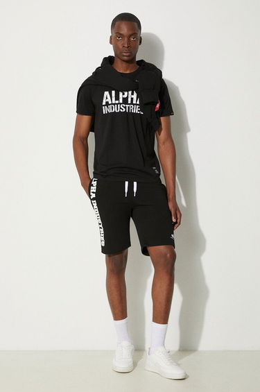 Къси панталони Alpha Industries Big Letters Shorts Черно | 126344.03, 1