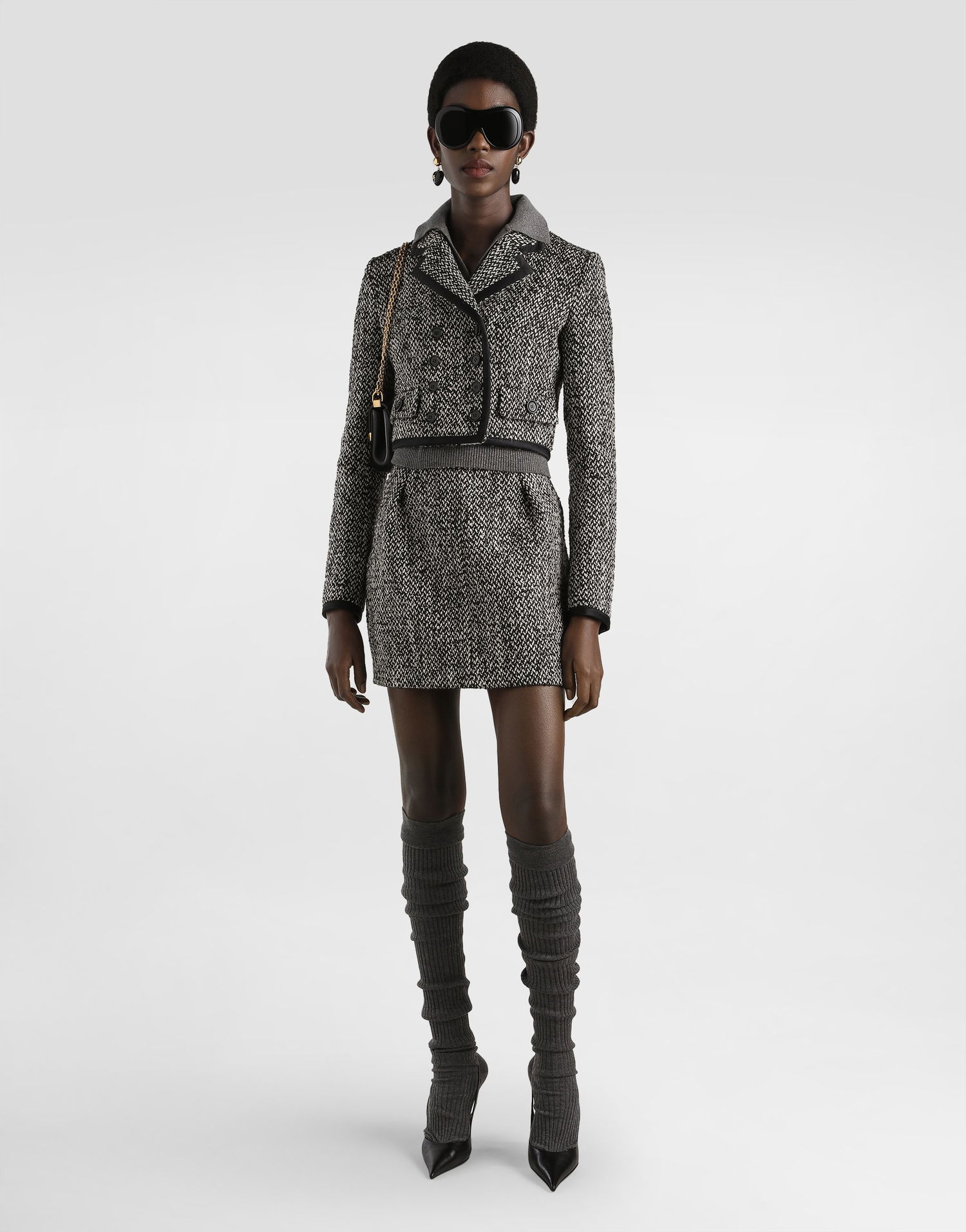 Пола Dolce & Gabbana Dolce & Gabbana Double Wool Blend Short Skirt Многоцветен | F4C7RTFMZALS8030, 1