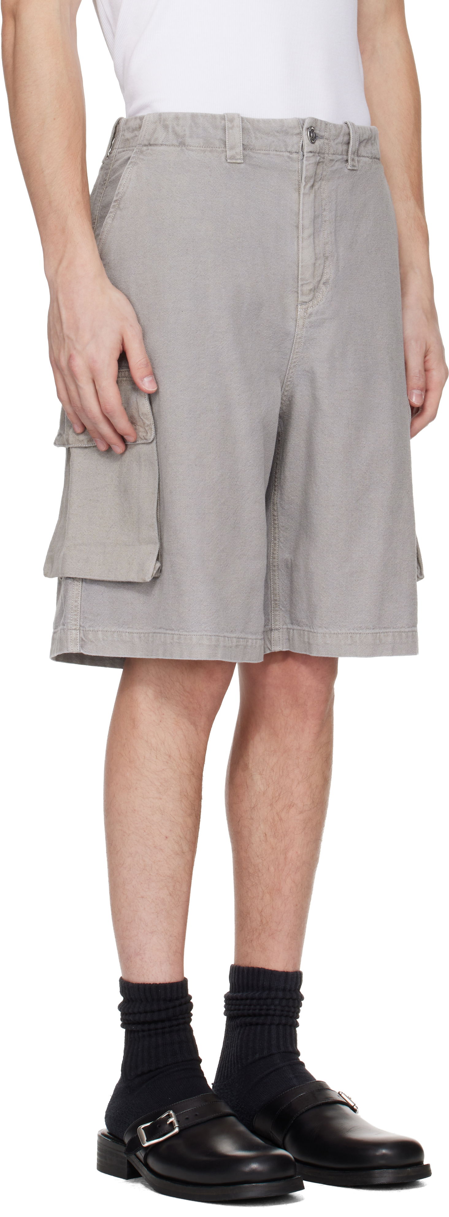 Къси панталони OUR LEGACY Our Legacy Mount Cargo Shorts Сиво | M2254MSS, 1