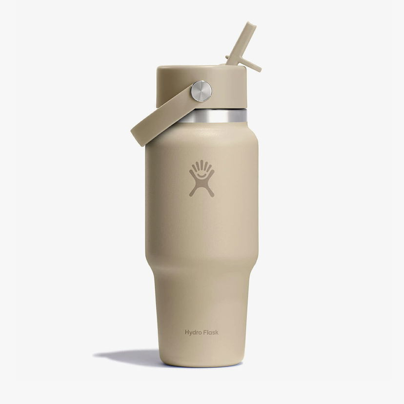 Бутилки за пиене Hydro Flask 709ml Wide Flex Straw Travel Bottle Бежово | WT24CFS114