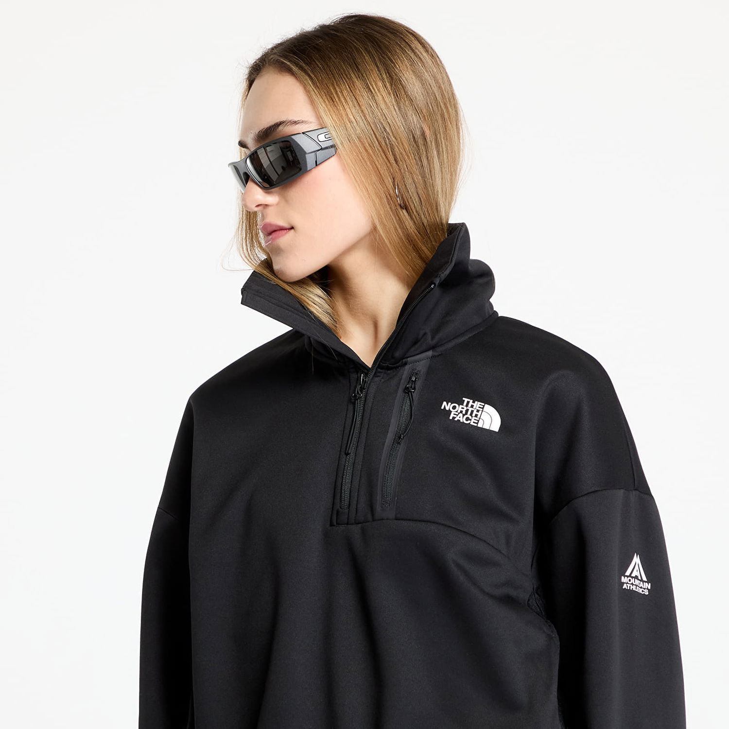 Пуловер The North Face Fleece Interest 1/4 Zip Sweatshirt Черно | NF0A8BFPJK31, 1