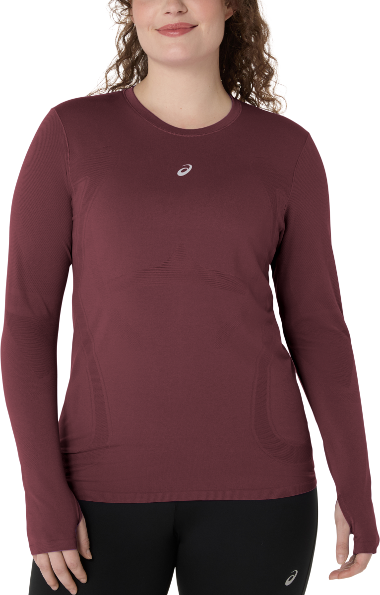 Тениска Asics Asics Road Seamless Long Sleeve Top Бургунди | 2012d290-600, 0