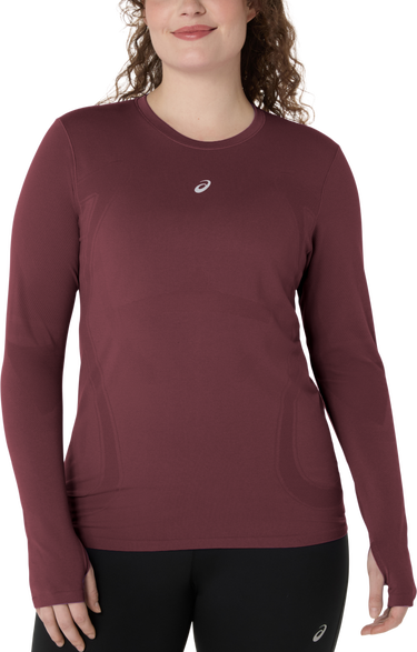 Тениска Asics Asics Road Seamless Long Sleeve Top Бургунди | 2012d290-600, 0