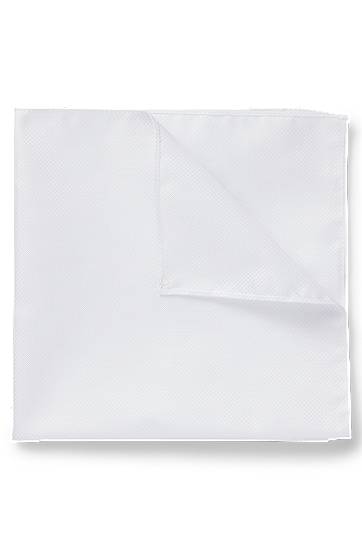 Шал BOSS Jacquard Pocket Square Бяло | 50540180, 0