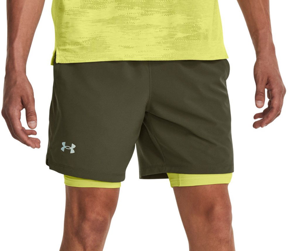 Къси панталони Under Armour Launch 7'' 2v1 Зелено | 1361497-390, 0