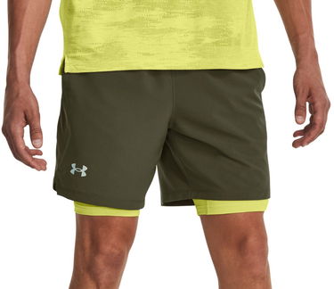 Къси панталони Under Armour Launch 7'' 2v1 Зелено | 1361497-390, 0