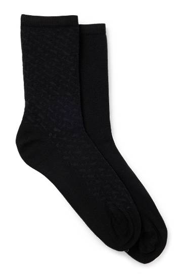 Чорапи BOSS Two-Pack of Stretch Cotton Socks Черно | 50515062, 0