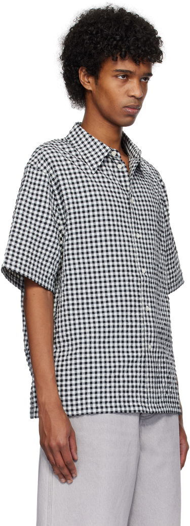 Риза Marni Marni Gingham Seersucker Shirt Черно | CUMU0331S0 UTN929, 1