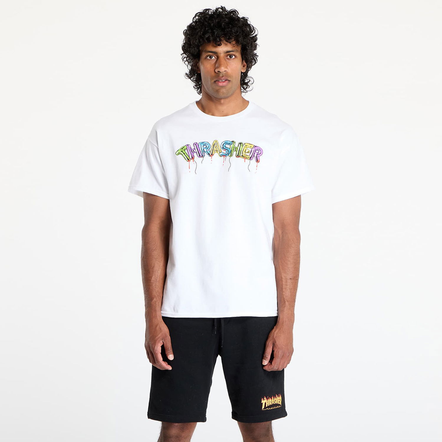 Тениска Thrasher Thrasher Balloons T-Shirt Бяло | 145696, 0
