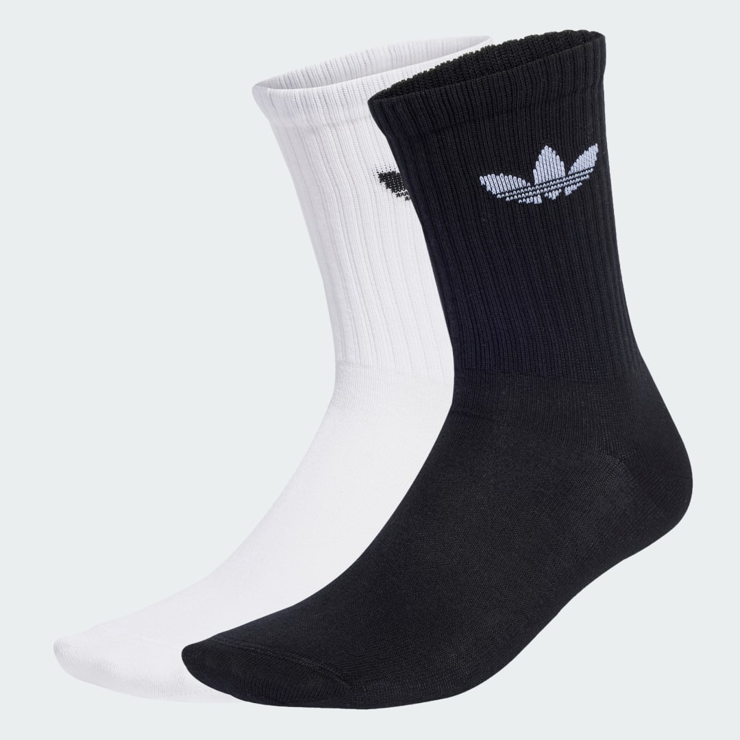 Чорапи adidas Performance Ribbed Crew Socks 2 Pairs Черно | JX5211, 0