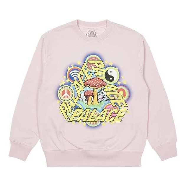 Суитчър Palace Psychedelic Print Crewneck Sweatshirt Розово | P23CW038, 0