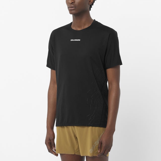 Тениска Salomon Sense Aero Graphic T-Shirt Черно | LC2699800, 0
